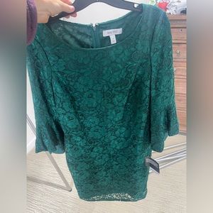 Emerald lace dress size 8 NWT